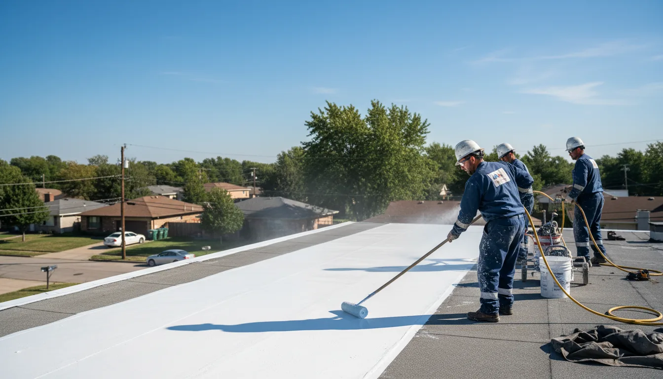 Commercial roof coating in Dumont, NJ near me